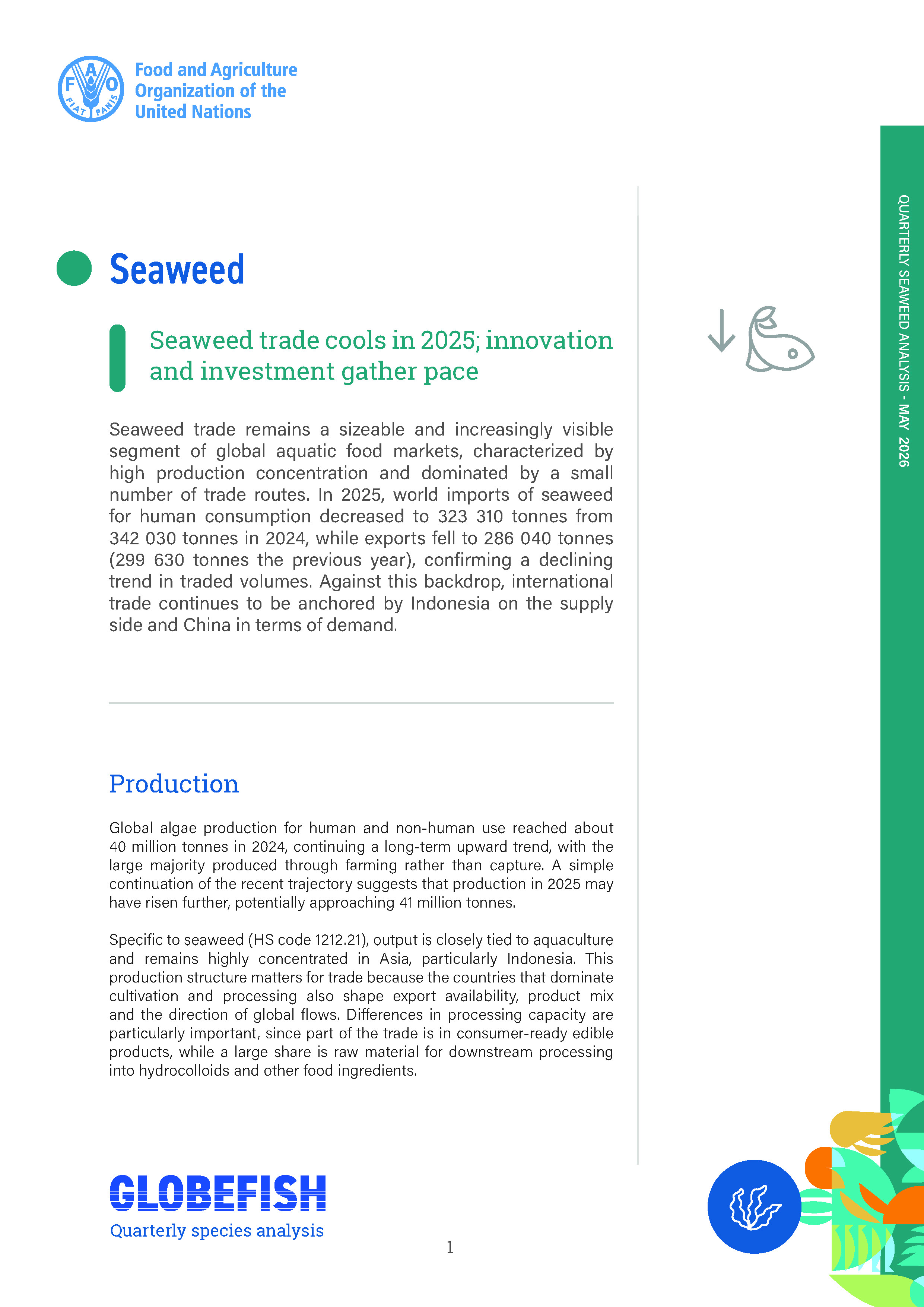 Seaweed trade cools in 2025